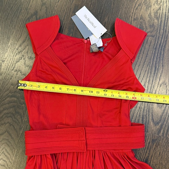 NWT ZAC POSEN WOMEN'S V-NECK MIDI LENGTH DRESS SIZE 12 L - Picture 8 of 13